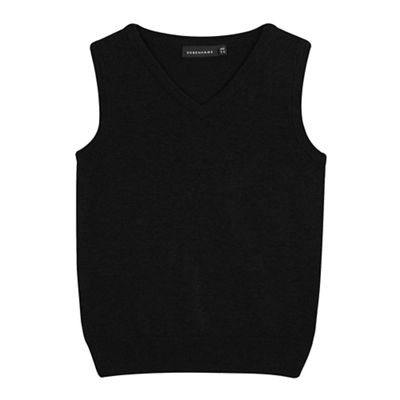 Children's black school tank top